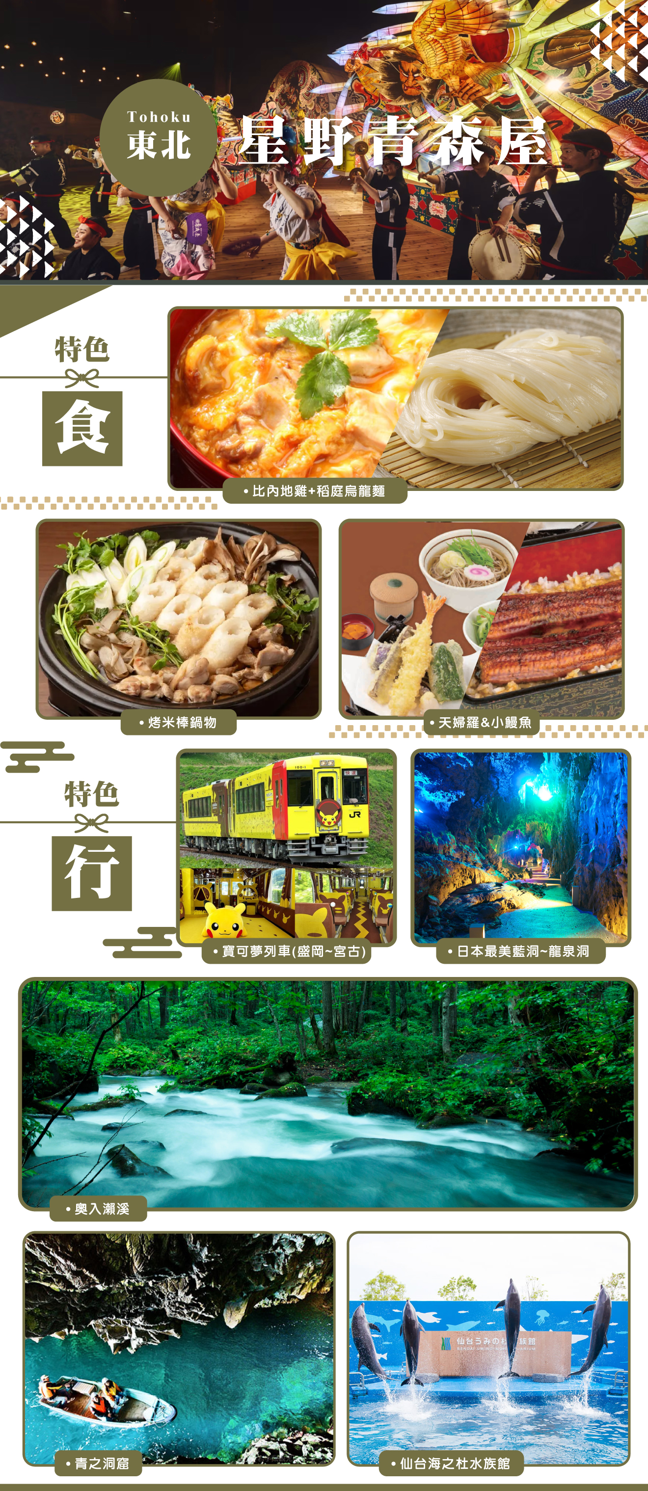 【星野青森屋】寶可夢列車‧青之洞窟‧北山崎斷崖‧乳頭溫泉秘湯‧最美藍洞5天