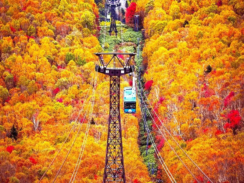 層雲峽黑岳纜車





