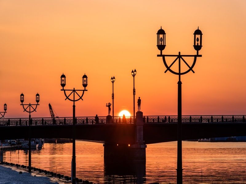 幣舞橋夕陽



