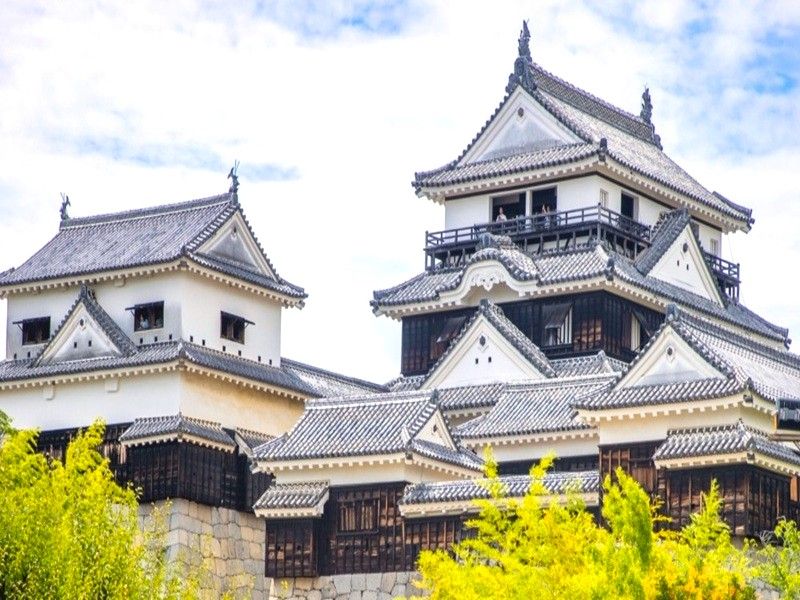 松山城天守閣+松山城纜車